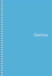 Shkolyaryk Publishing House Spirálfüzet, A5, kockás, 80 lap, PP borító, SHKOLYARYK "Genius", vegyes (SB806806K)