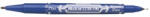 Zebra Alkoholos marker, 0, 5/1, 0 mm, kétvégű, ZEBRA "Mckie Extra Fine", kék (TZ50352) - tutitinta