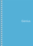 Shkolyaryk Publishing House Spirálfüzet, A6, kockás, 80 lap, PP borító, SHKOLYARYK "Genius", vegyes (SB806807K)