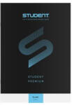 ICO Füzet, tűzött, A4, sima, 32 lap, ICO "Student Premium", "80-32", fekete (TICSFPS) - tutitinta
