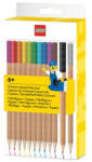LEGO® Színes ceruza készlet, mini figurával, LEGO, 12 különböző szín (L53706) - tutitinta