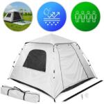  4 személyes pop-up iglu kemping sátor, 1500 mm vízálló, gyors felállítás (TF4659)