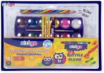 STRIGO Set scolar Strigo, 4 piese - cutie acuarele si pensula, plastilina, creion multicolor si creioane cerate (STRIGO SCHOOL SET 4 PCS "2)