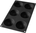 Lékué Semi-Sphere Mould szilikon félgömb sütőforma 6db Fekete LK881169 (LK881169)