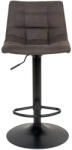 House Nordic 2 db Middelfart bárszék, mikroplüss, sötétszürke, 75 cm ülésmagasság