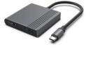 Gembird USB-C HDMI + DP Átalakító Fekete A-CM-HDMIFDPF-01 (A-CM-HDMIFDPF-01)