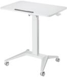 Maclean mc-453w fehér laptopasztal pneumatikus magasságállítással (ANN-CEN-80473)
