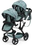 Bayer Design Bayer Design, Xeo Twin, carucior dublu pentru papusi, verde
