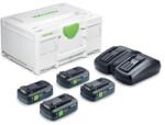 Festool Energia készlet SYS 18V 4xTBX4/TCL6DUO (578823)