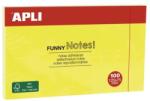 Apli Tampon autoadeziv, 125x75 mm, 100 coli, APLI, galben, 100 coli