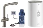 GROHE Red Duo mosogatócsaptelep és M-es méretű bojler, Brushed Hard Graphite (GR-30327AL1)