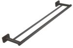 FERRO Greta dupla törölközőtartó 60 cm, gun metal (FE-AGR10GM)