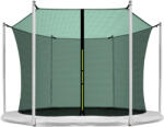 INLEA Plasă de protecție interioară pentru trambulină ULTIMATE Jump cu diametrul 250 cm 6 stâlpii înălțime 165 cm - Verde închis (IN07-0006)