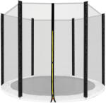 INLEA Plasă de siguranță exterioară pentru trambulină PREMIUM Jump, diametru total 180 cm, pentru 6 stâlpi - Negru (IN06-0001)