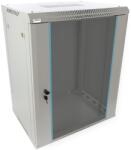 Pulsar RWA1564-G 19" 15U 600x450 fali rack szekrény; lapraszerelt; szürke; könnyített kialakítás (RWA1564-G) - digipont
