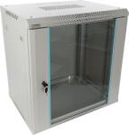 Pulsar RWA1264-G 19" 12U 600x450 fali rack szekrény; lapraszerelt; szürke; könnyített kialakítás (RWA1264-G) - digipont