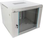 Pulsar RWA966-G 19" 9U 600x600 fali rack szekrény; lapraszerelt; szürke; könnyített kialakítás (RWA966-G) - digipont