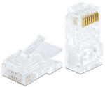 VEZ 05232C RJ45 Cat6 átfűzhető csatlakozó UTP kábelre, 8P8C - 100db/csomag (05232C) - digipont