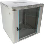 Pulsar RWA1266-G 19" 12U 600x600 fali rack szekrény; lapraszerelt; szürke; könnyített kialakítás (RWA1266-G) - digipont