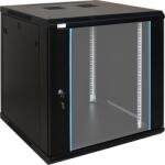 Pulsar RWA1266 19" 12U 600x600 fali rack szekrény; lapraszerelt; fekete (RWA1266) - digipont