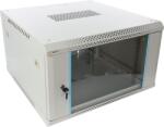 Pulsar RWA666-G 19" 6U 600x600 fali rack szekrény; lapraszerelt; szürke; könnyített kialakítás (RWA666-G) - digipont