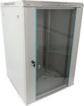 Pulsar RWA1866-G 19" 18U 600x600 fali rack szekrény; lapraszerelt; szürke; könnyített kialakítás (RWA1866-G) - digipont