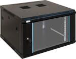 Pulsar RWA666 19" 6U 600x600 fali rack szekrény; lapraszerelt; fekete (RWA666) - digipont
