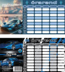 T-Creativ Órarend Mini Sportcars 8x15 cm (N13046TSC)