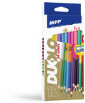 MFP Színesceruza Háromszögletű Készlet 12 Darab/Készlet Hegyezővel Kétvégű (MFP6300622)