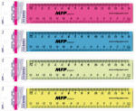  MFP Vonalzó 15 cm Műanyag Vegyes Színek (MFP5310115)