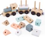 UMU Trenulet cu cuburi din lemn, UMU Toys (UM_1258)