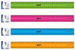  MFP Vonalzó 30 cm Műanyag Vegyes Színek (MFP5310111)