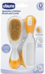 Chicco Set pieptan si perie Chicco, par natural, orange (06569-7_ORANGE) - infant