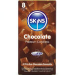Skins - prémium csokoládé ízű óvszerek, 8 db (ESD-244419A11X)