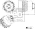 FEBI Bilstein Ungere Carcasa filtru ulei, Simering FEBI Bilstein 187824 - compatibil Bmw, Mini - FEBI Bilstein (FEBIBILSTEIN187824)