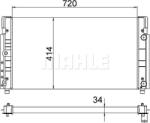 Mahle Radiator racire apa, ulei Radiator apa, Piese Mahle CR 1533 000S - compatibil Vw - MAHLE-CR 1533 000S (MAHLECR1533000S)