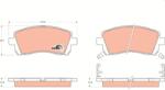 TRW Fékbetét készlet TRW GDB3217 for SUBARU (GDB3217)