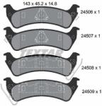 TEXTAR Fékbetét készlet TEXTAR 2450601 for JEEP (2450601)