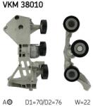 SKF Szíjfeszítő, hosszbordás szíj SKF VKM 38010 for MERCEDES-BENZ (VKM 38010)