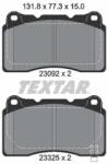TEXTAR Fékbetét készlet TEXTAR 2309204 for MITSUBISHI, SUBARU, TOYOTA, HONDA (2309204)