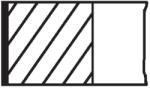 MAHLE dugattyúgyűrű-készlet MAHLE 030 74 N0 for AUDI, VW, CUPRA, PORSCHE (030 74 N0)
