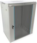 Pulsar RWA1564-G 19" 15U 600x450 fali rack szekrény; lapraszerelt; szürke; könnyített kialakítás (RWA1564-G) - hik-online