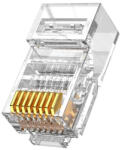 Nestron NPN-RJ45-1C6U-PC10 UTP RJ45 csatlakozó; Cat6/Cat6e; fali és patch kábelekhez; 10 db/csomag (NPN-RJ45-1C6U-PC10)