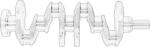 Renault Arbore cotit, angrenare Arbore cotit Renault 122011649R - compatibil Dacia, Nissan, Renault (RENAULT122011649R)