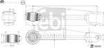 FEBI Bilstein Stabilizare, Rigidizare Bieleta antiruliu FEBI Bilstein 186384 (FEBIBILSTEIN186384)