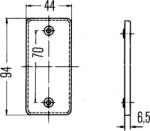 Hella Catadioptru spate, lateral Hella 8RA 003 326-001 - compatibil Mercedes-Benz - HELLA-8RA 003 326 (HELLA8RA003326001)
