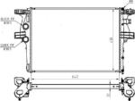 MTR Radiator racire apa, ulei Radiator apa, Piese MTR 13054641 - compatibil Iveco (MTR13054641)