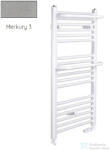Radeco ROSA AD2-600/R 680x650 törölközőszárítós radiátor, MERKURY 3 (metál világosszürke) színben (Radeco_ROSA_AD2_600_R_MERKURY3)