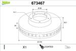 Valeo Frana disc Disc frana Valeo 673467 (VALEO673467)