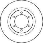 LPR Frana disc Disc frana LPR T2027V - compatibil Toyota, Lexus (LPRT2027V)